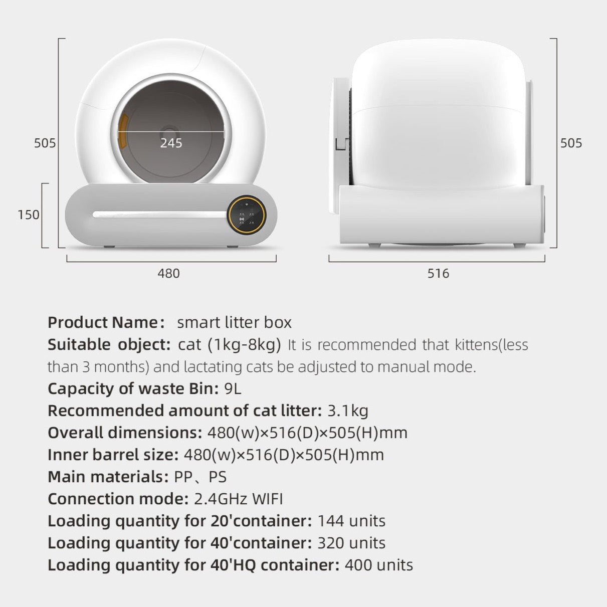 Smart Cat Litter Box - G1