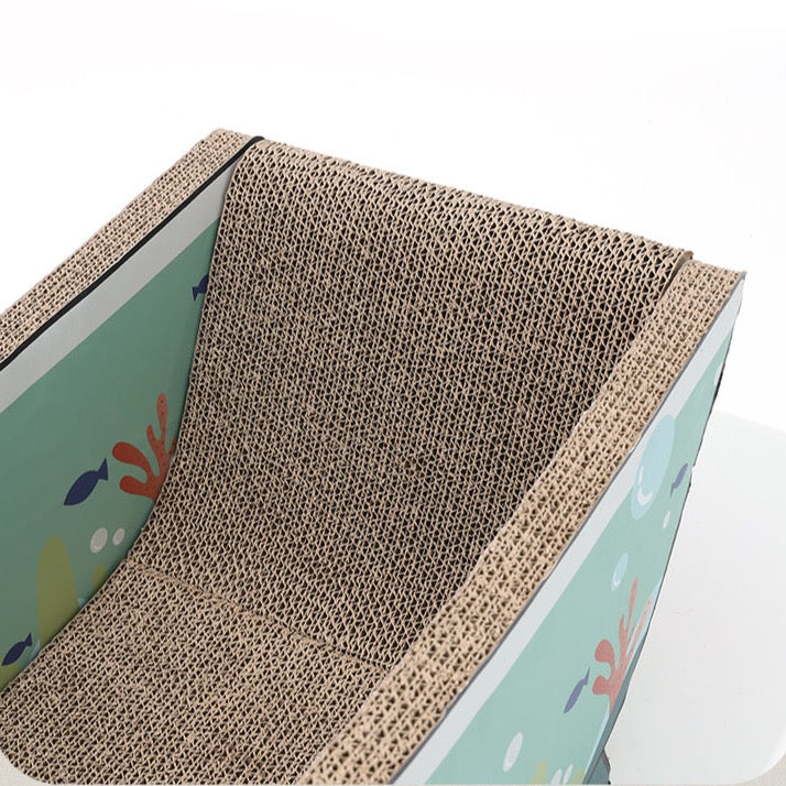 Cat Cardboard Scratcher - Sea