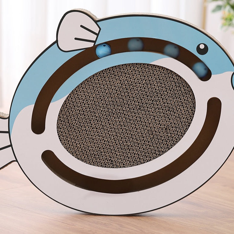 2 in 1 Cat Cardboard Scratcher Toy - Set of 3