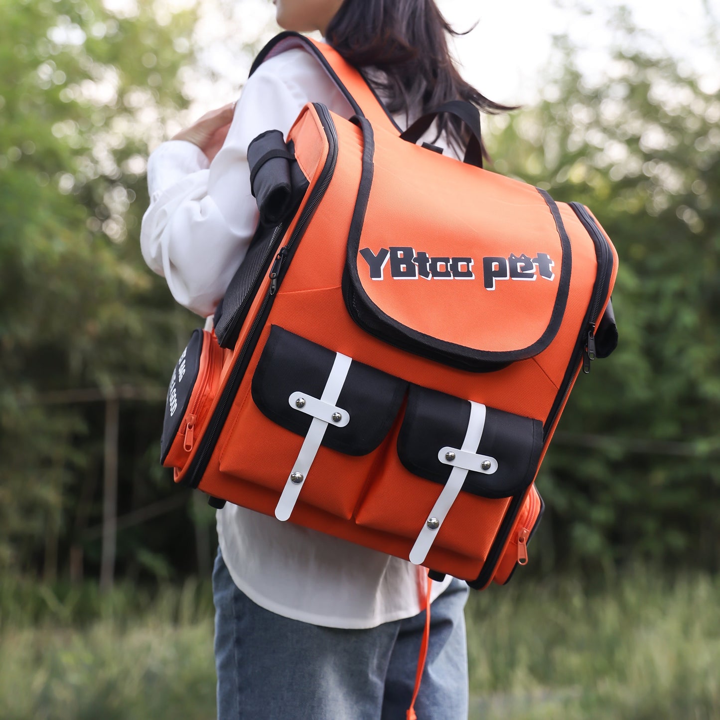 Pet Canvas Backpack Carrier
