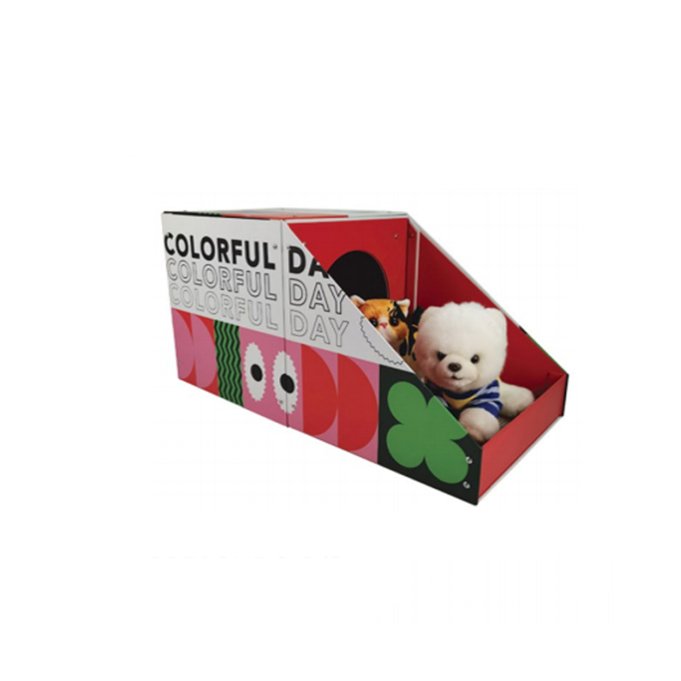 Cat Cardboard Scratcher - Colorful House