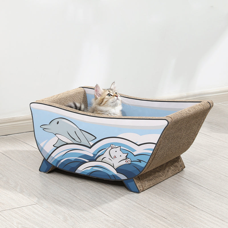 Cat Cardboard Scratcher - Dolphin