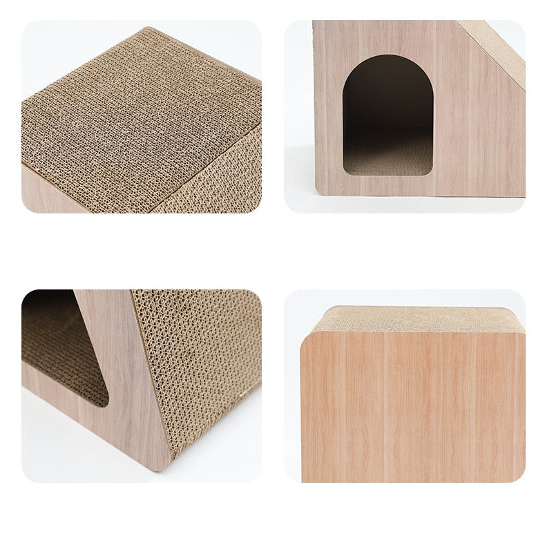 Cat Cardboard Scratcher House - Triangle