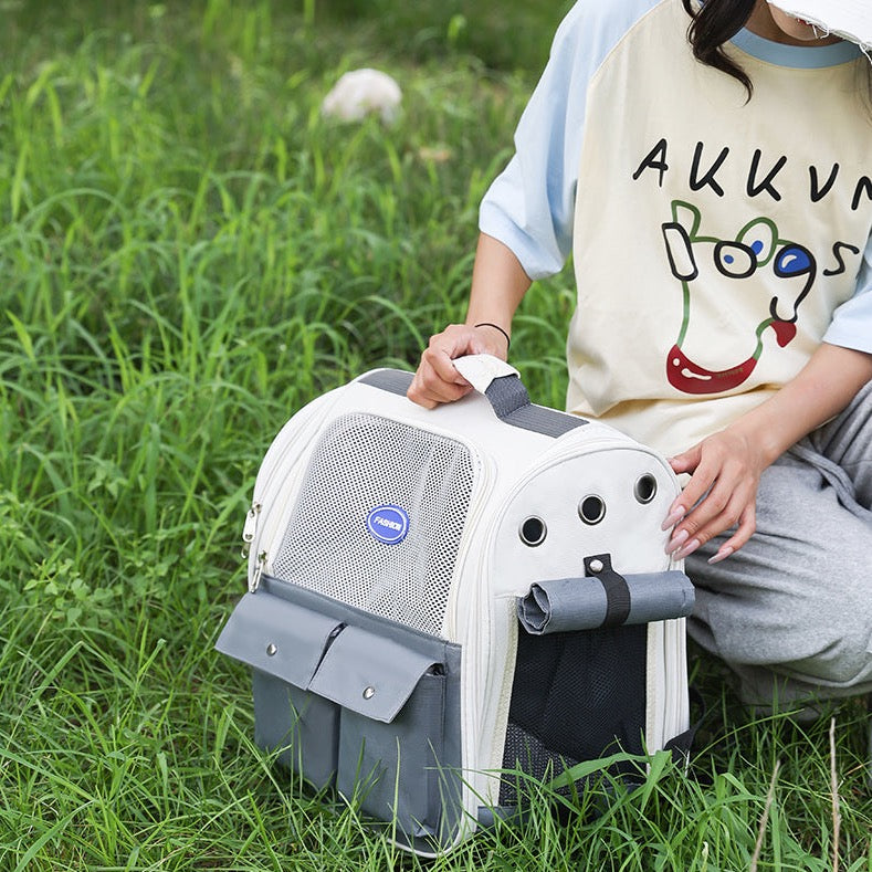 Pet Backpack Carrier - Blue