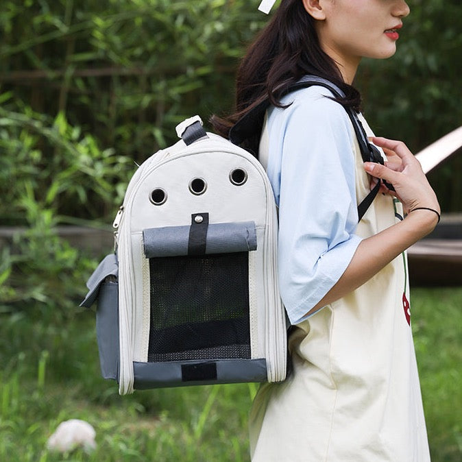 Pet Backpack Carrier - Blue