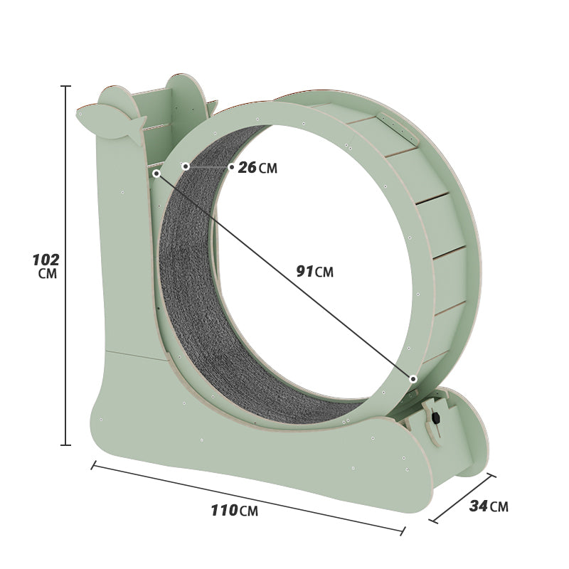 Snail Shaped Cat Treadmill (Exercise Wheel) - Medium