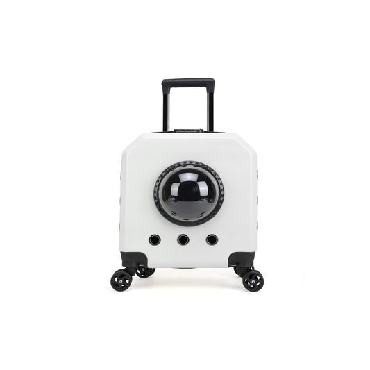 Pet Space Capsule Carrier With Wheels