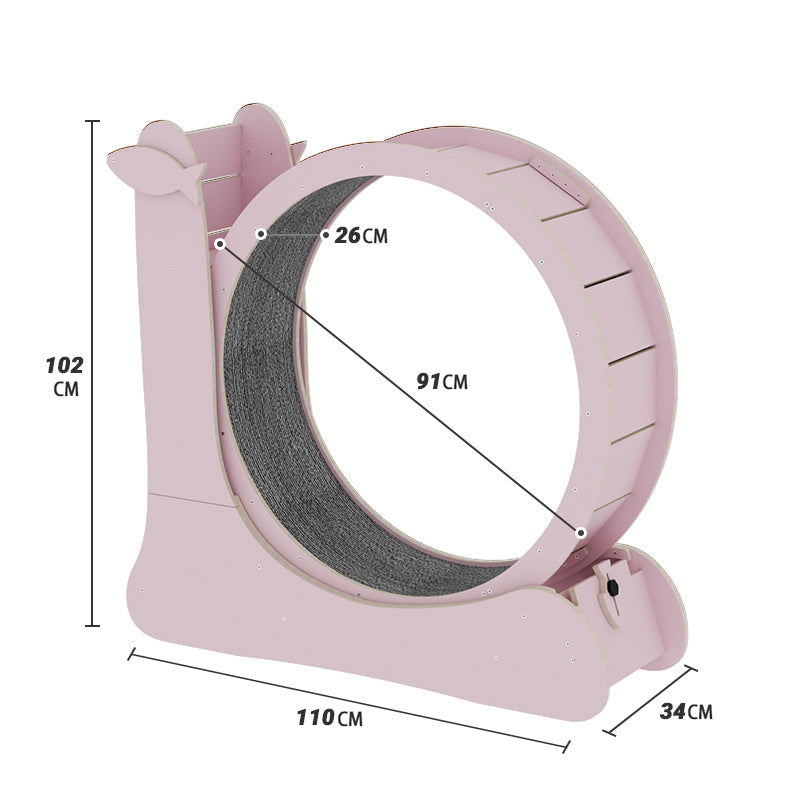 Snail Shaped Cat Treadmill (Exercise Wheel) - Medium