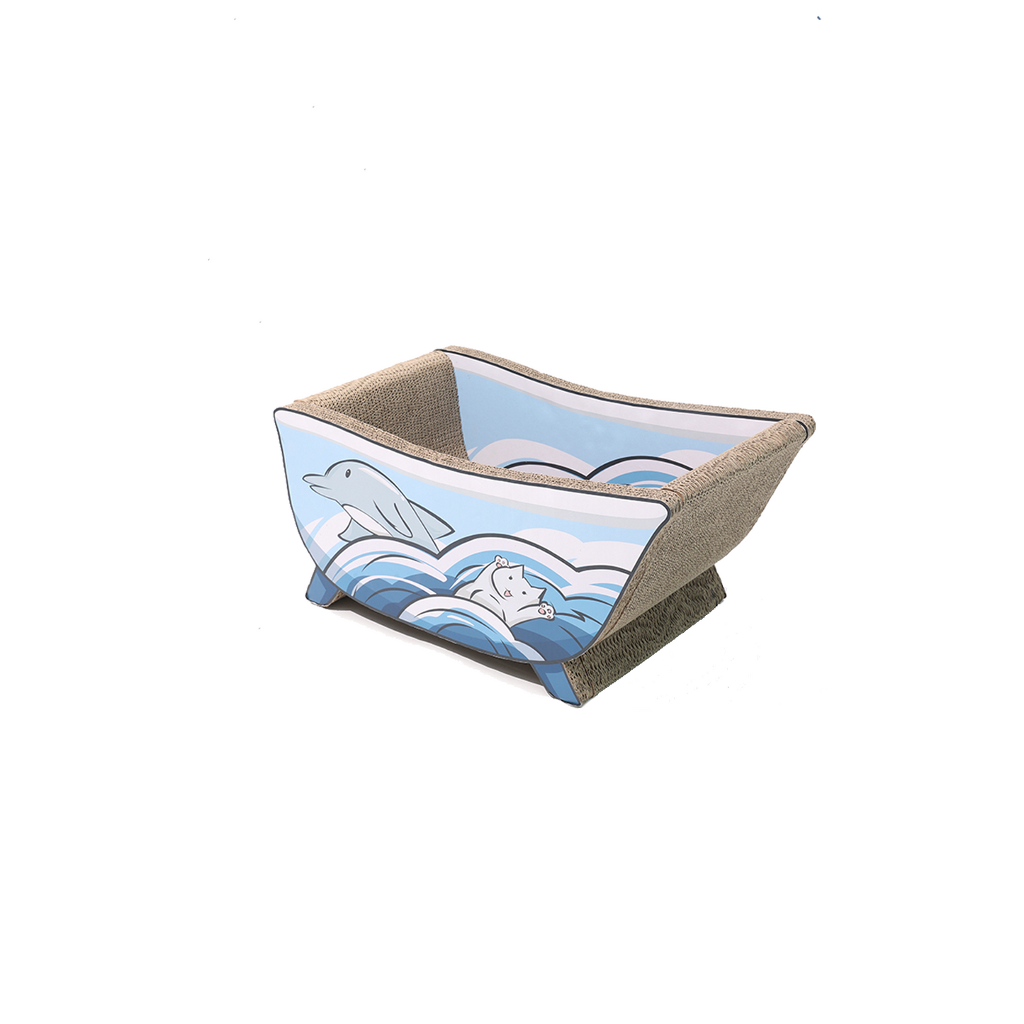 Cat Cardboard Scratcher - Dolphin