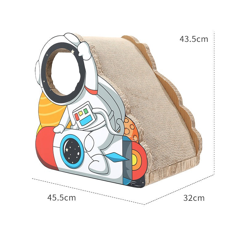 Cat Cardboard Scratcher House - Astronaut