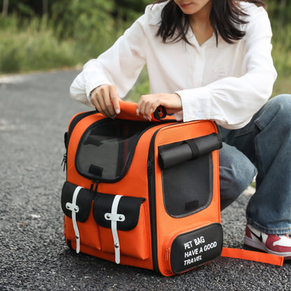 Pet Canvas Backpack Carrier