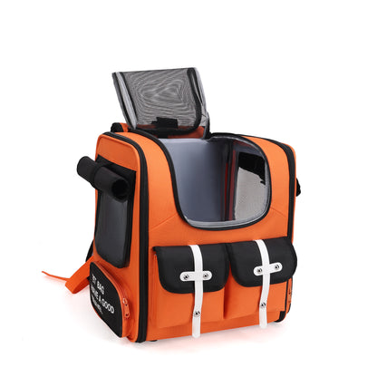 Pet Canvas Backpack Carrier