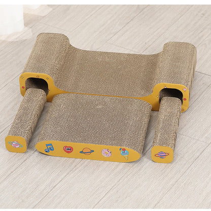 3 in 1 Cat Cardboard Scratcher Toy