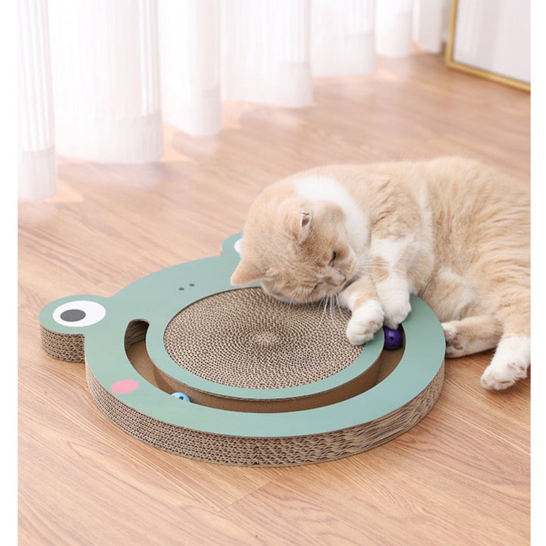 2 in 1 Cat Cardboard Scratcher Toy - Set of 3