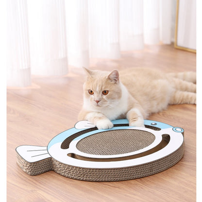 2 in 1 Cat Cardboard Scratcher Toy - Set of 3