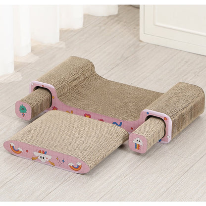 3 in 1 Cat Cardboard Scratcher Toy
