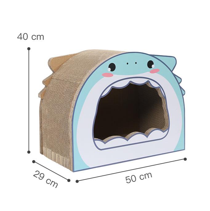 Cat Cardboard Scratcher House - Shark