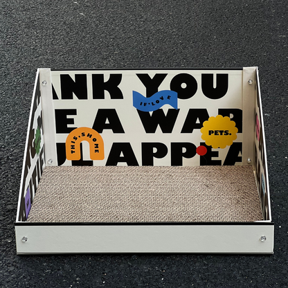 Cat Cardboard Scratcher - Letter