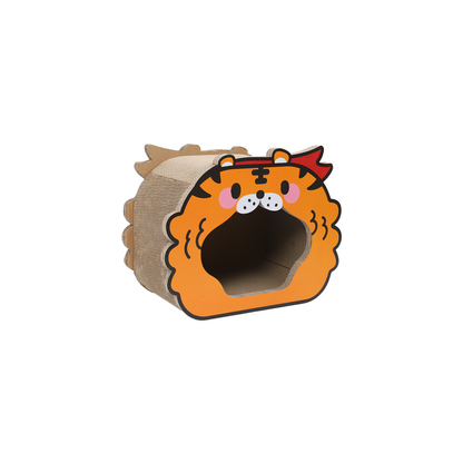 Cat Cardboard Scratcher House - Tiger