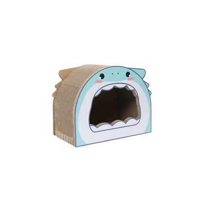 Cat Cardboard Scratcher House - Shark