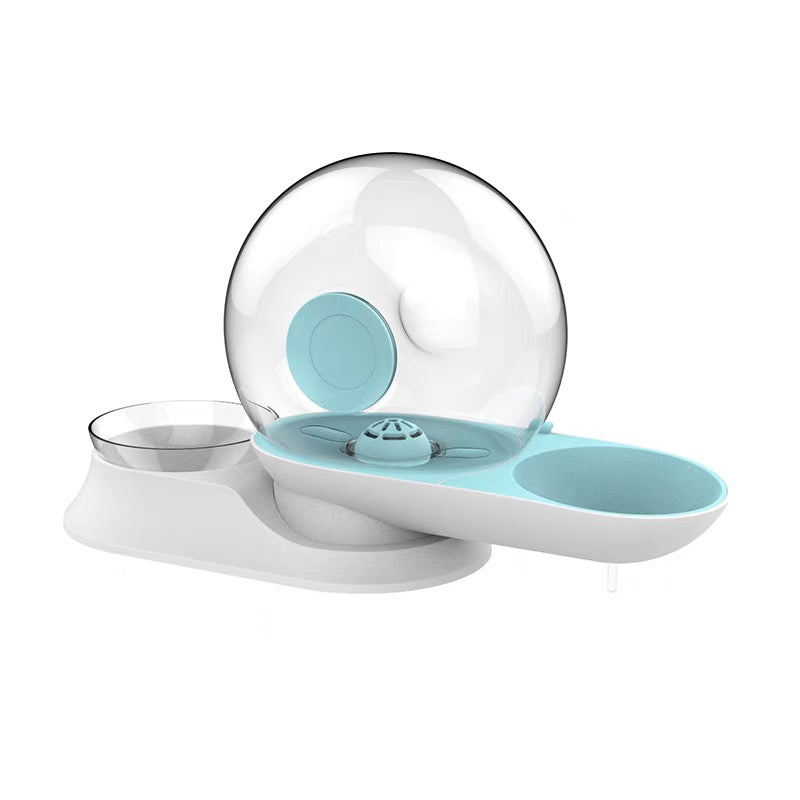 Pet Water Dispenser and Food Bowl