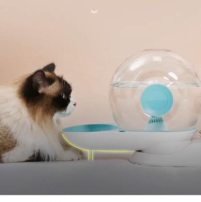Pet Water Dispenser and Food Bowl