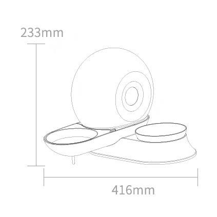 Pet Water Dispenser and Food Bowl