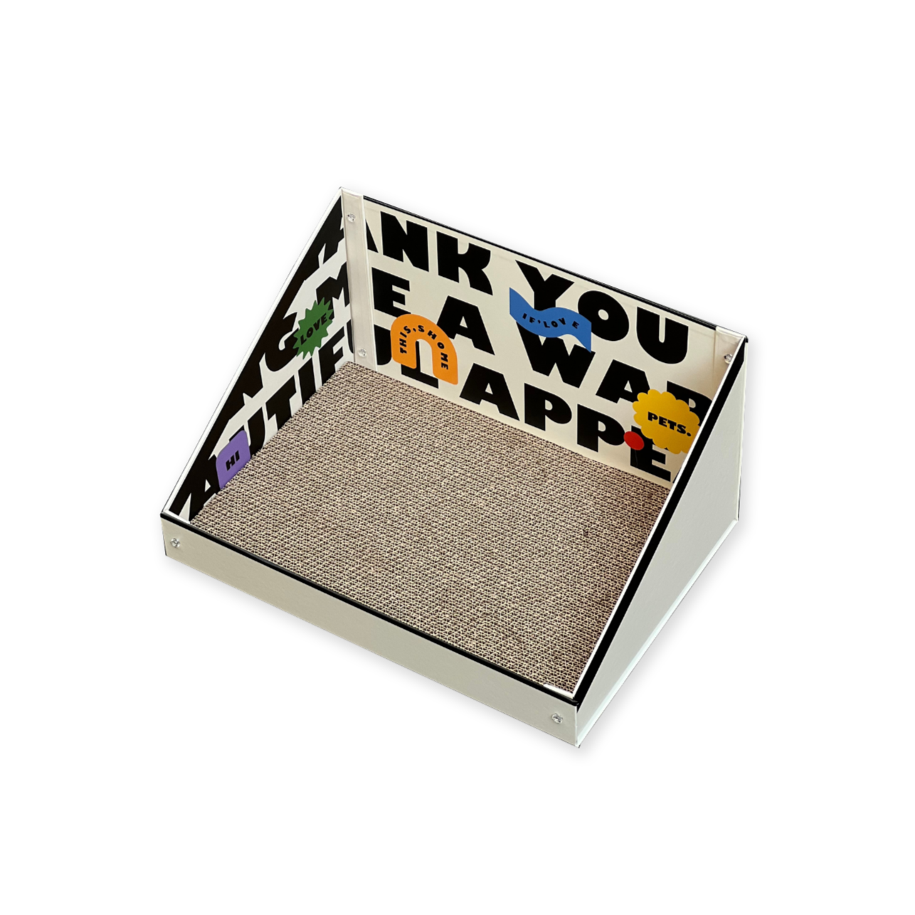 Cat Cardboard Scratcher - Letter