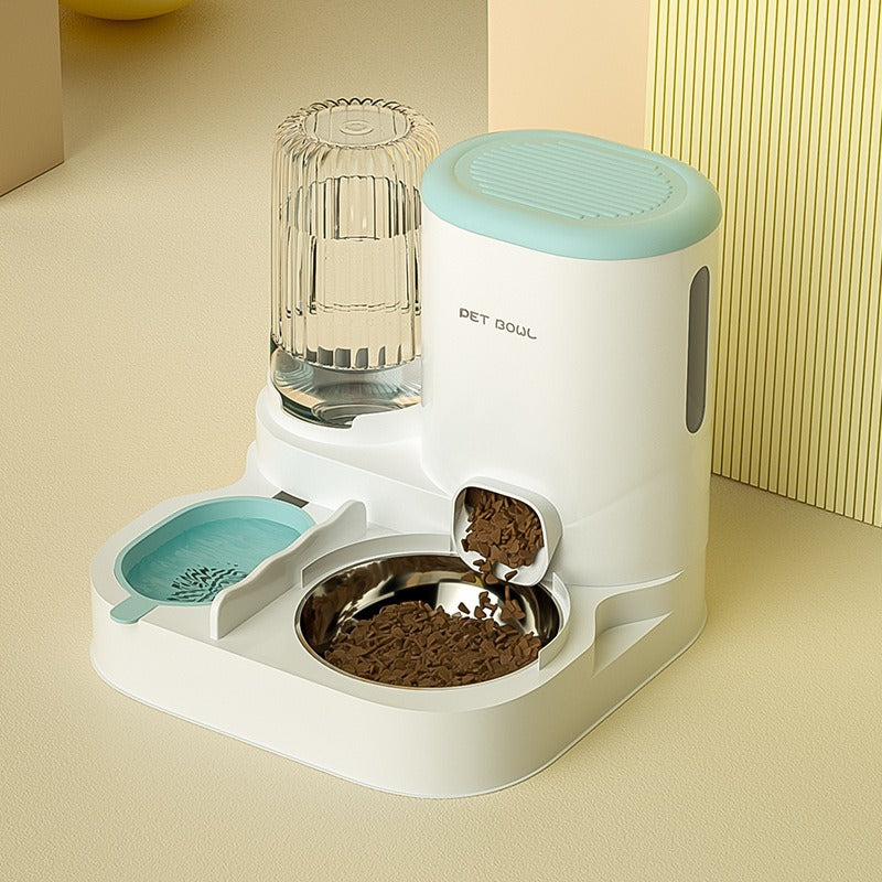 2-in-1 Pet Feeder with Water Dispenser
