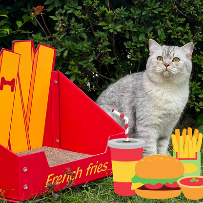 Cat Cardboard Scratcher - Fries