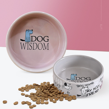 Ceramic Dog Food Bowl