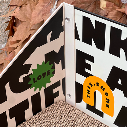 Cat Cardboard Scratcher - Letter