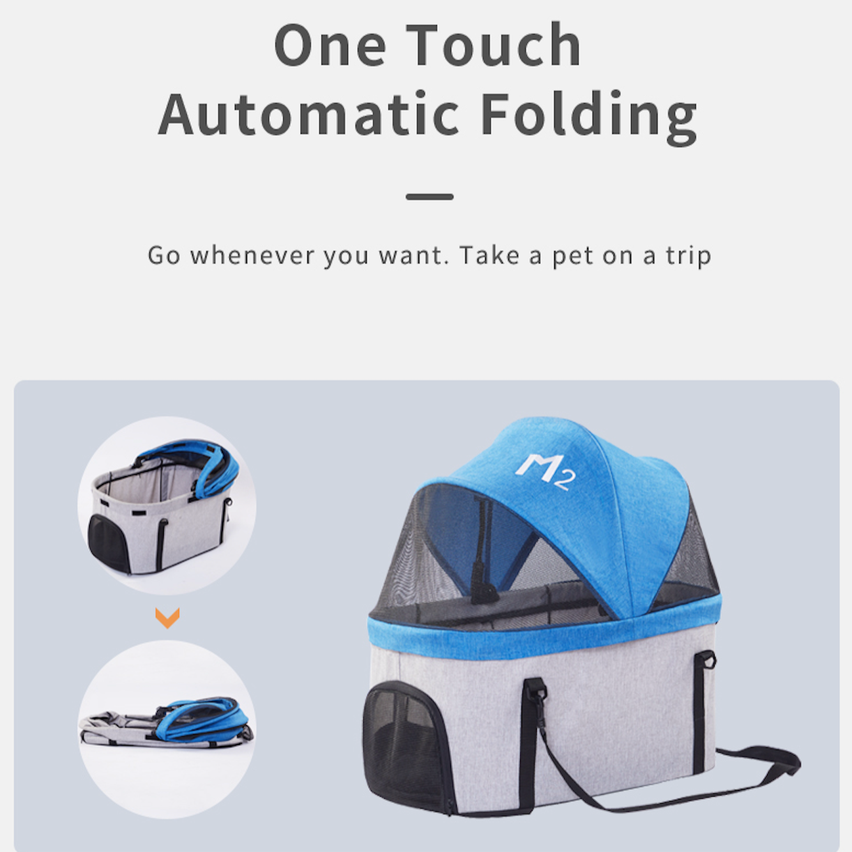 Foldable Pet Stroller - PC100