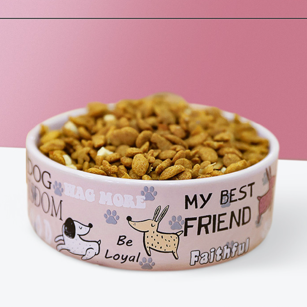 Ceramic Dog Food Bowl
