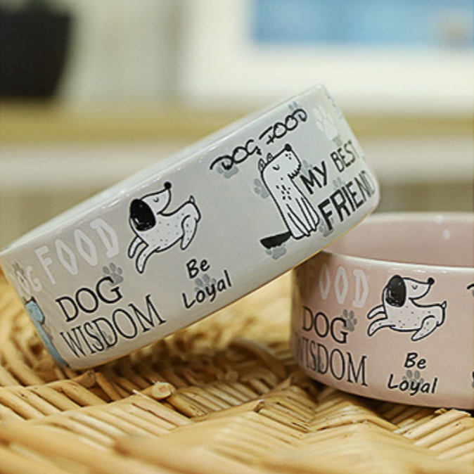 Ceramic Dog Food Bowl