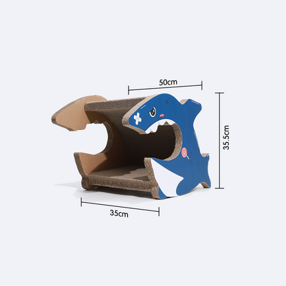 Cat Cardboard Scratcher - Shark