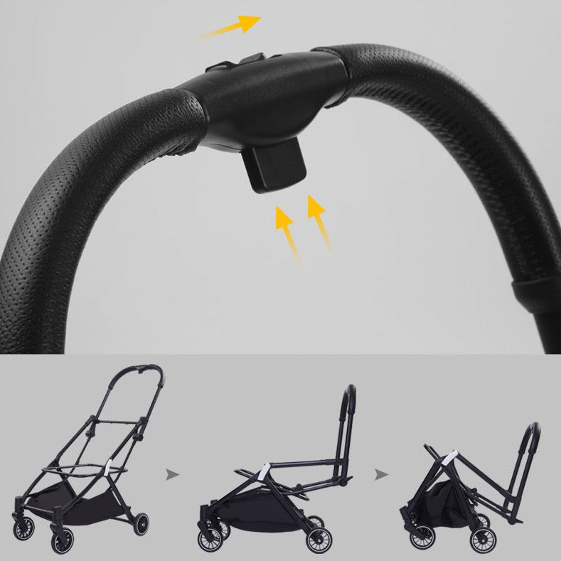 Foldable Pet Stroller with 2 Detachable Carriers PC200