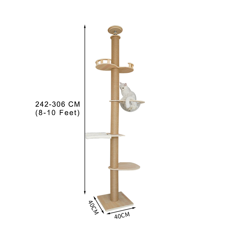 Floor to Ceiling Cat Tree - TT09 Adjustable Height